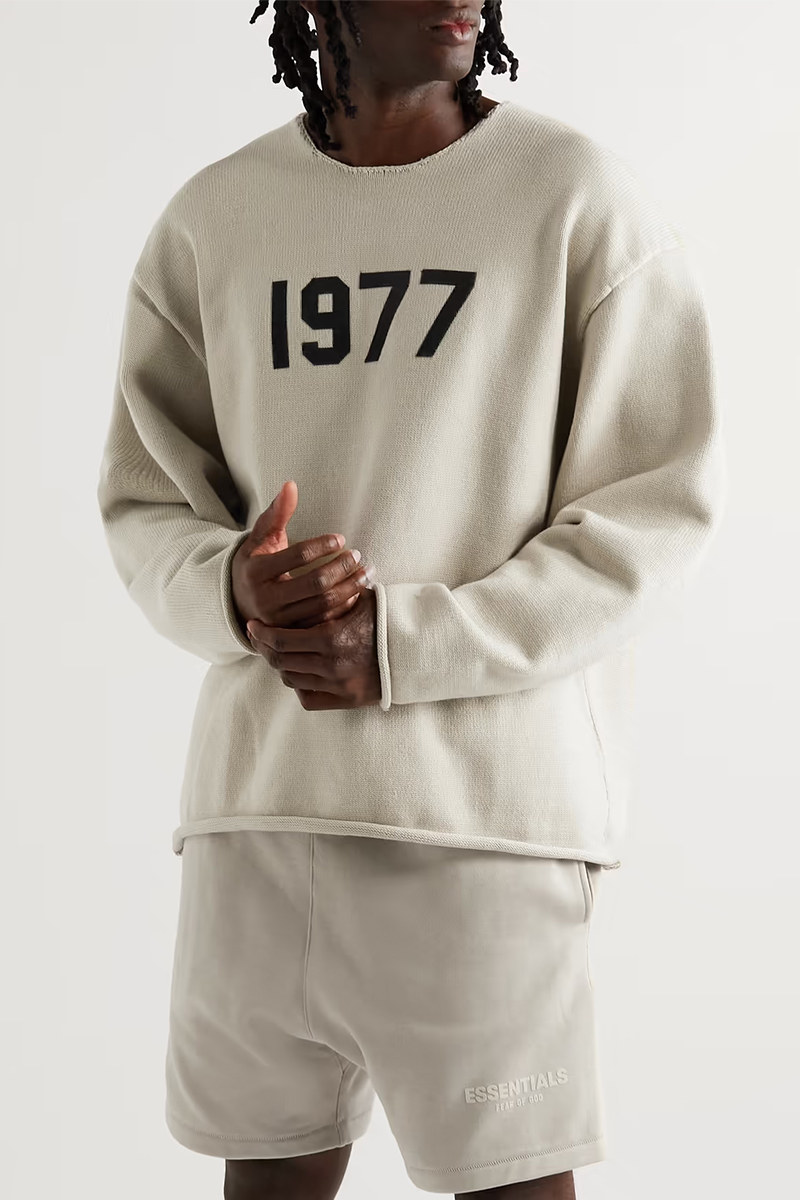 ESSENTIALS SWEETSHIRT - oversize color Beige